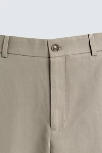 RELAXED FIT COTTON - LINEN PANTS