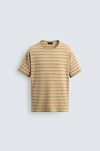 STRIPED JACQUARD T-SHIRT