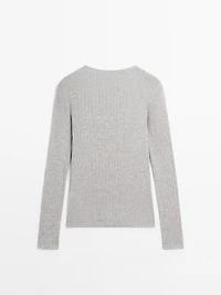 T-shirt coton ajouré
