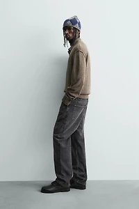 RELAXED FIT KNIT POLO SHIRT