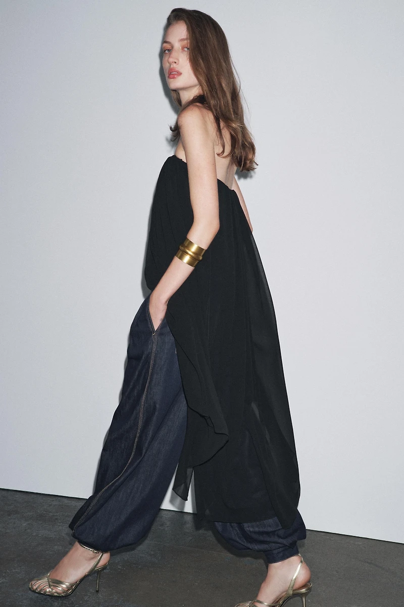 ZW COLLECTION STRAPLESS LONG TOP