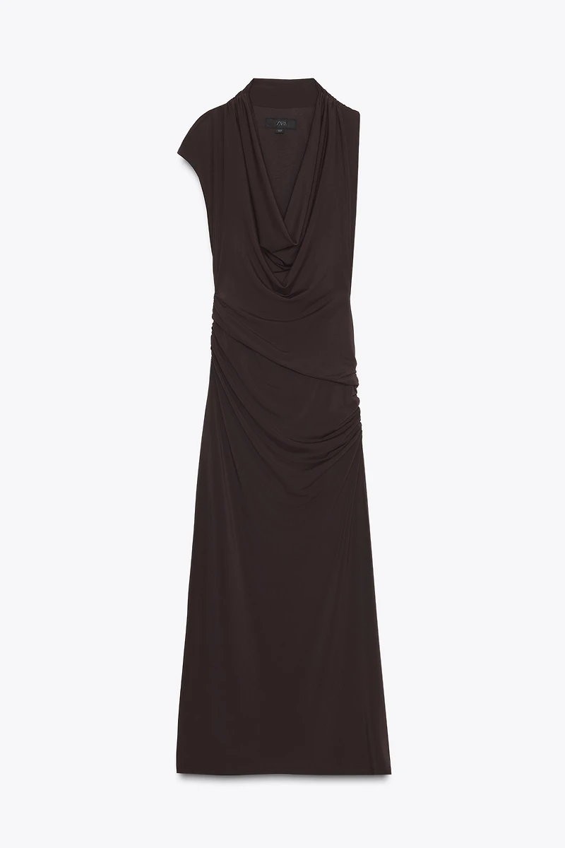 ROBE MI-LONGUE FRONCES