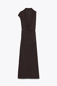 ROBE MI-LONGUE FRONCES