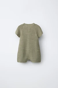 PEARL KNIT SHORT JUMPSUIT