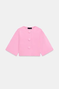 COVERED BUTTON CARDIGAN