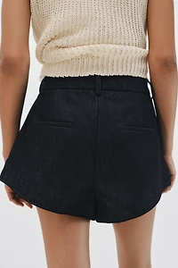 SHORT EN JEAN À PINCES ZW COLLECTION