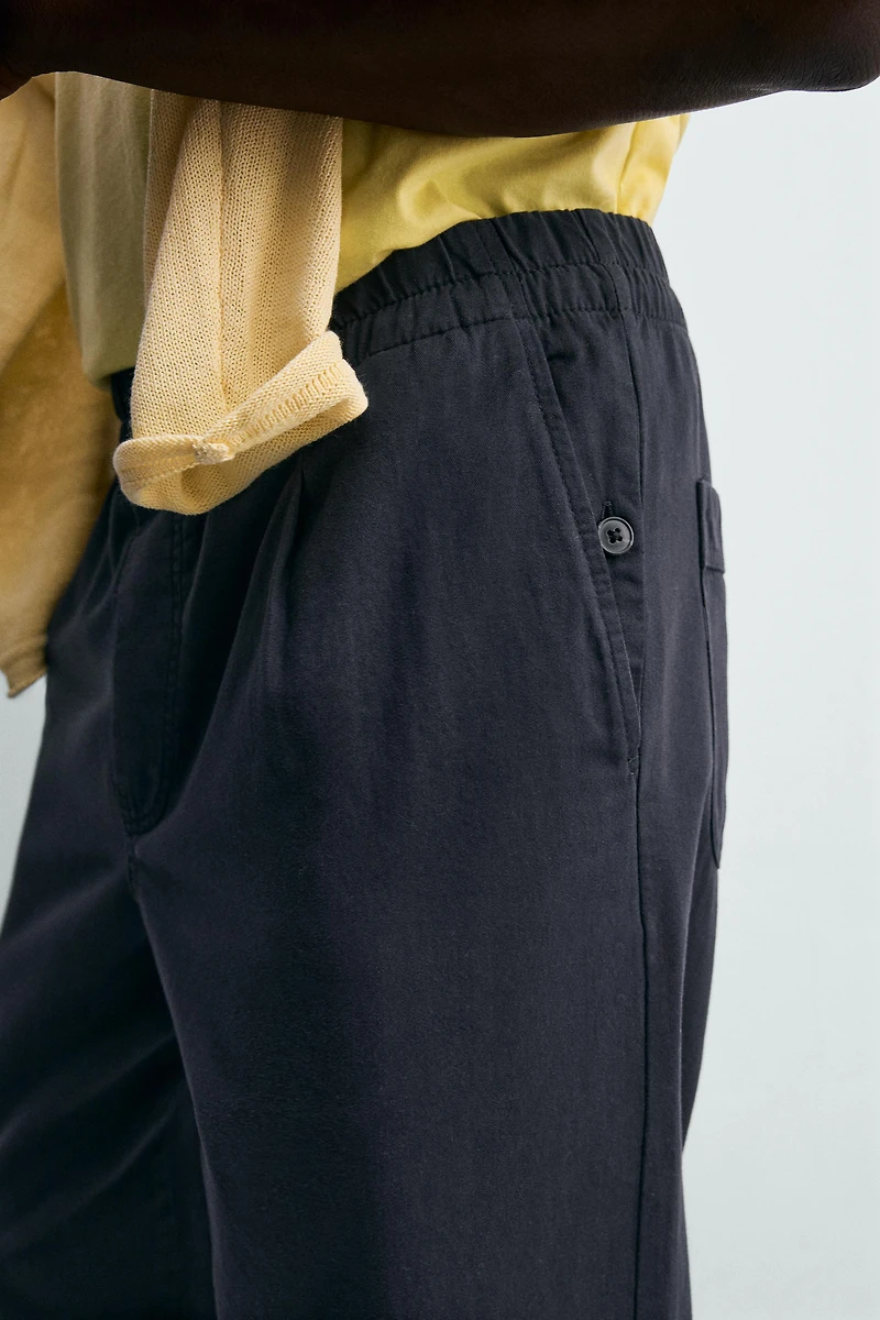 PANTALON COUPE DÉCONTRACTÉE EN COTON