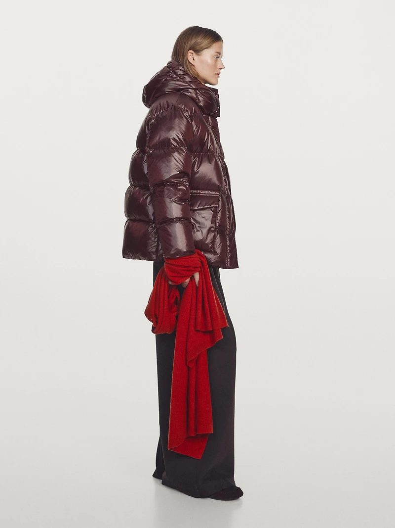 Doudoune shiny courte déperlante