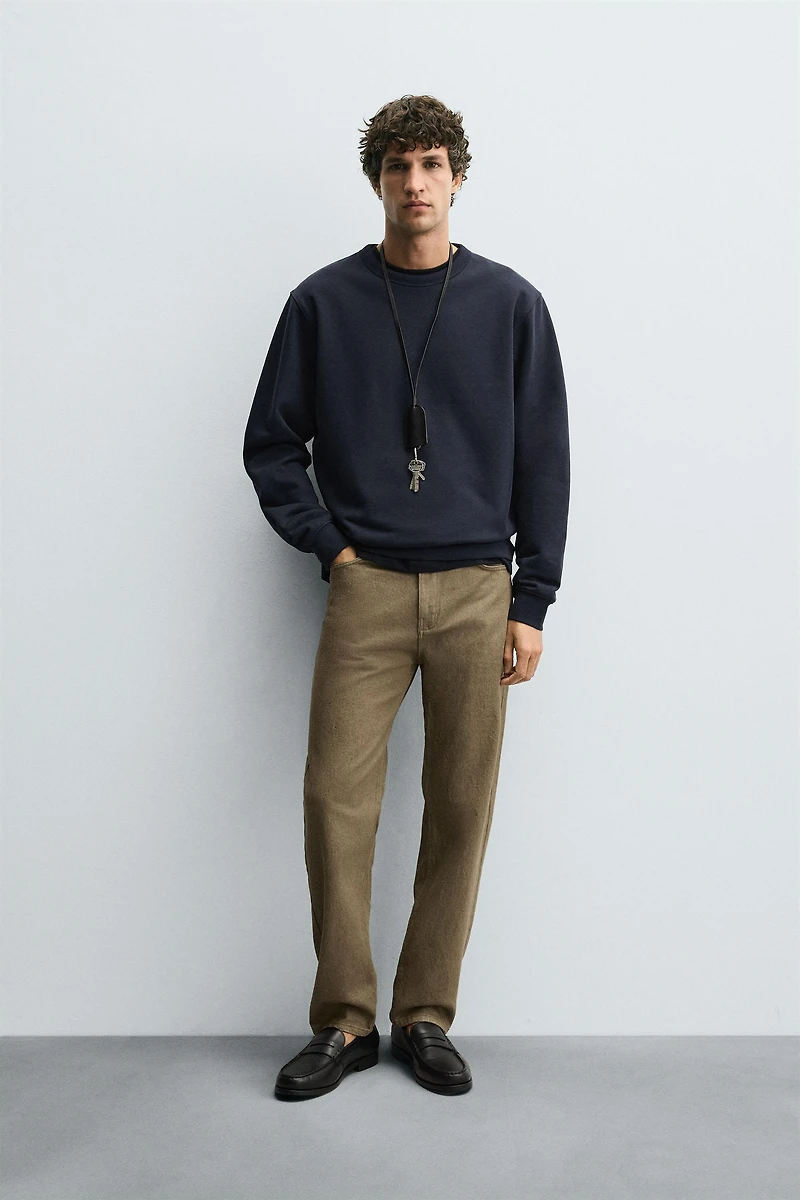 REGULAR FIT COTTON PANTS