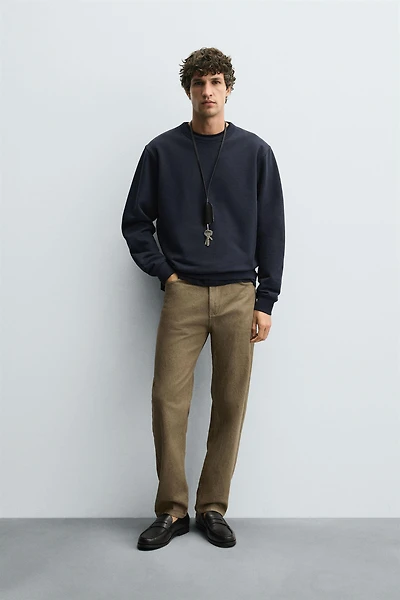 REGULAR FIT COTTON PANTS