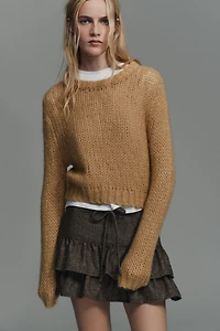 BRUSHED EFFECT KNIT JUMPER