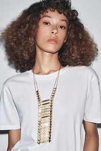 METAL PLATE NECKLACE