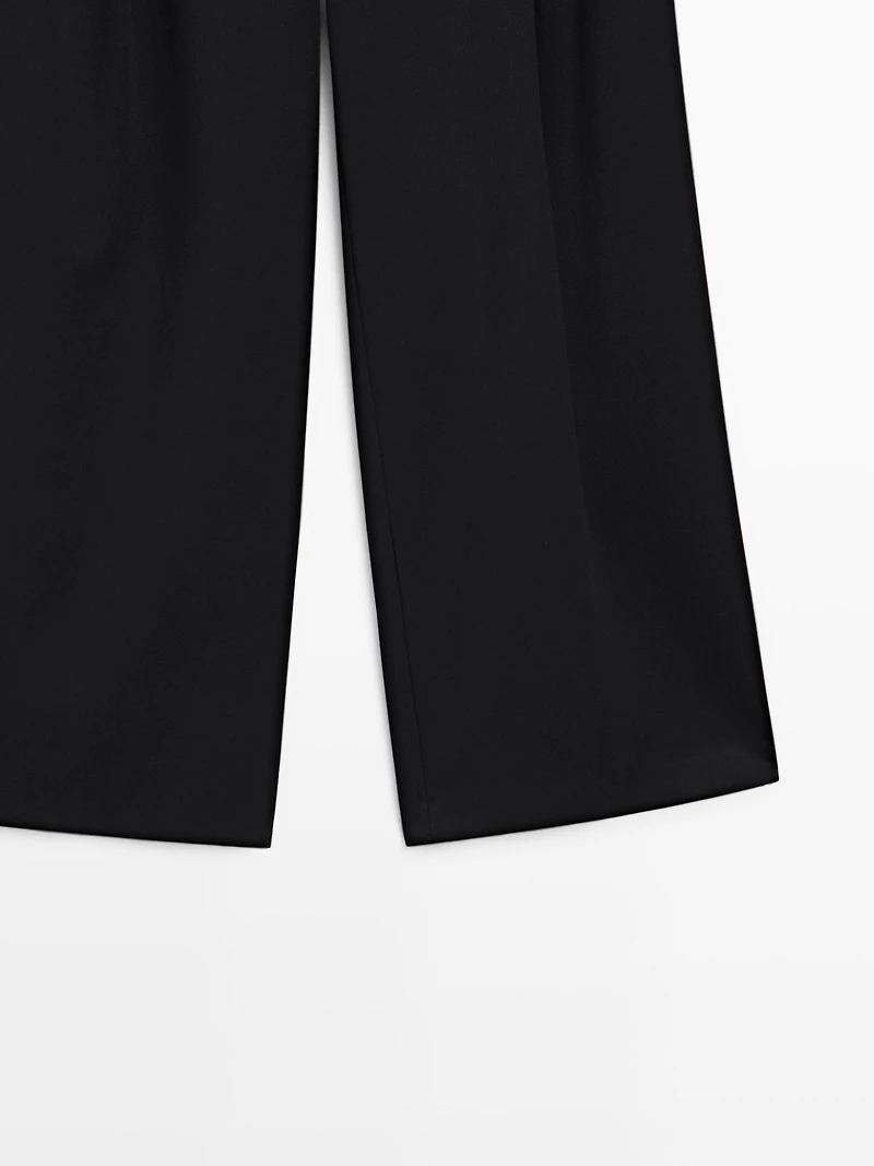 Pantalon large à pinces