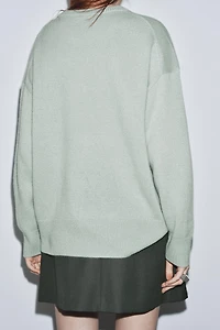 PULL OVERSIZE 100 % CACHEMIRE