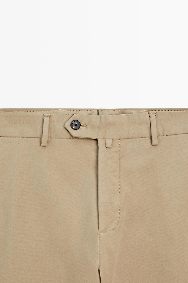 100% cotton slim fit pants