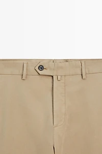 100% cotton slim fit pants
