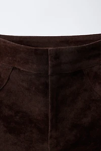 BERMUDA LONG EN VELOURS
