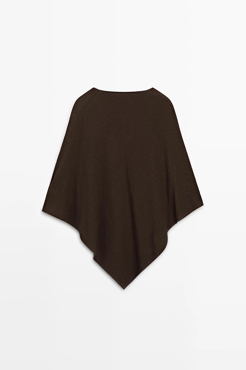 Asymmetric cotton cape