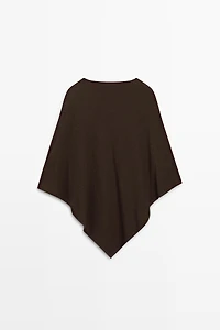 Asymmetric cotton cape