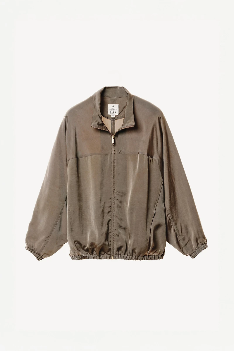 OVERSIZED CUPRO BOMBER JACKET WILLY CHAVARRIA X ZARA
