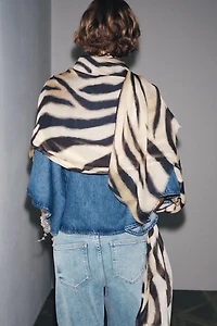 ANIMAL PRINT MODAL SCARF