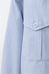 STRIPED CROPPED SHIRT