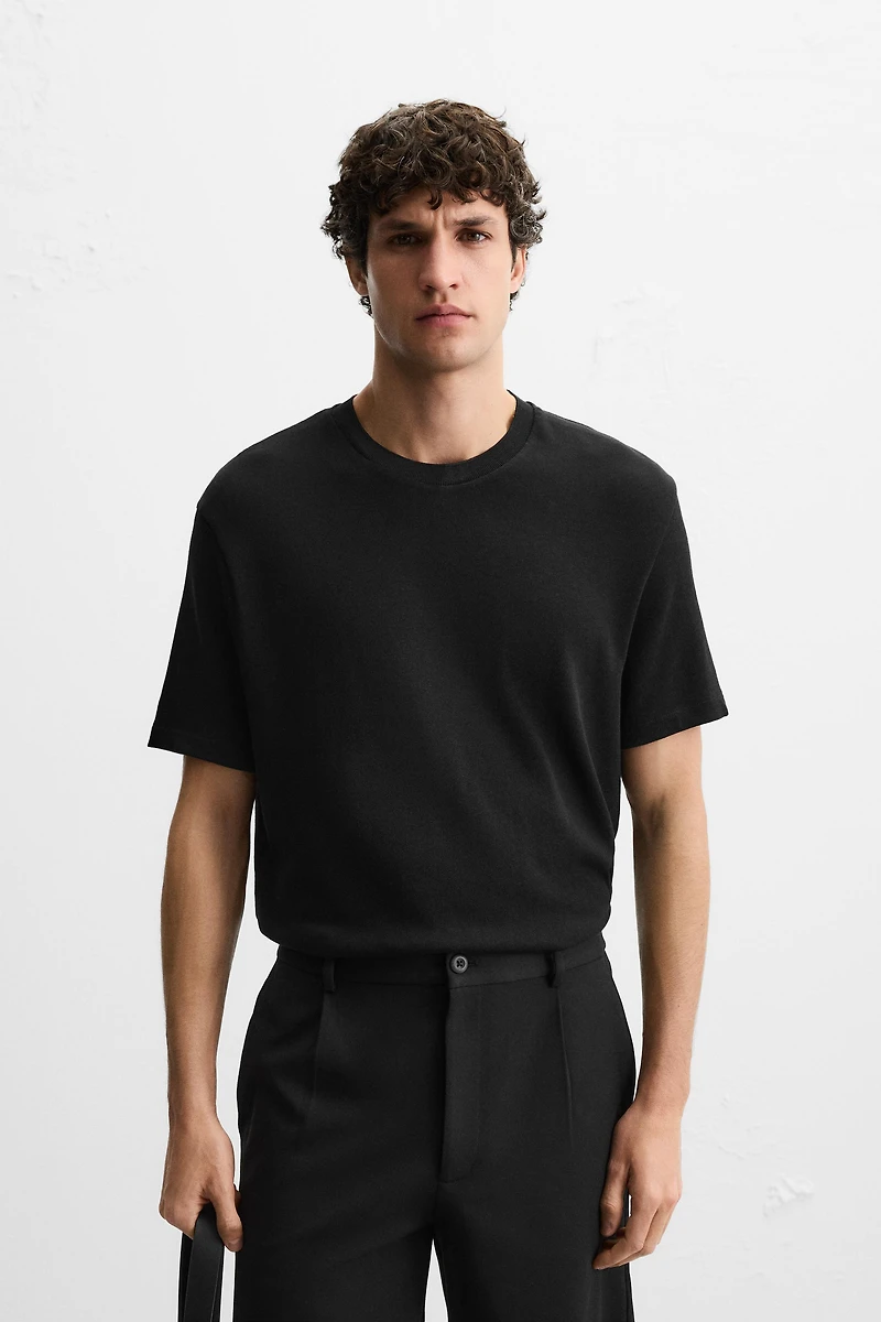 BASIC KNIT T-SHIRT