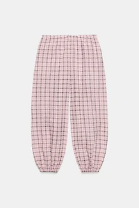 ZW COLLECTION PLAID BALLOON PANTS