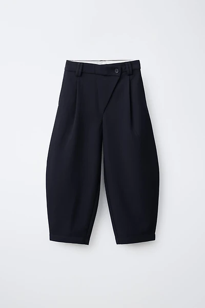 PANTALON TAILLEUR BARREL TAILLE CROISÉE