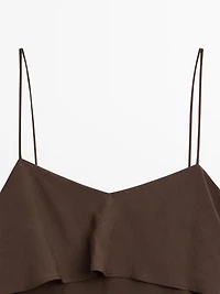 Robe longue à volants