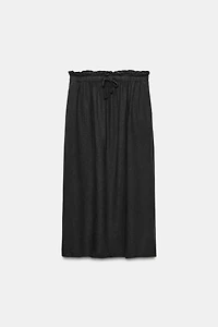 ZW COLLECTION LINEN BLEND LONG SKIRT