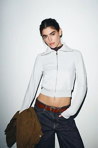 VESTE MOLLETON ZIPPÉE