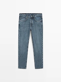 Cropped slim fit jeans