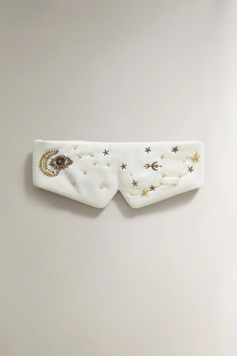 EMBROIDERED EYE MASK | MARISA BERENSON