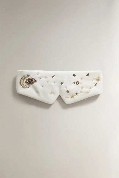 EMBROIDERED EYE MASK | MARISA BERENSON