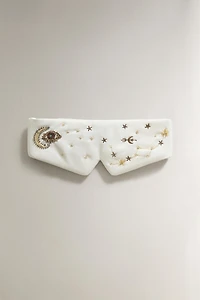 EMBROIDERED EYE MASK | MARISA BERENSON