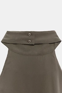TOP HALTER EN GEORGETTE