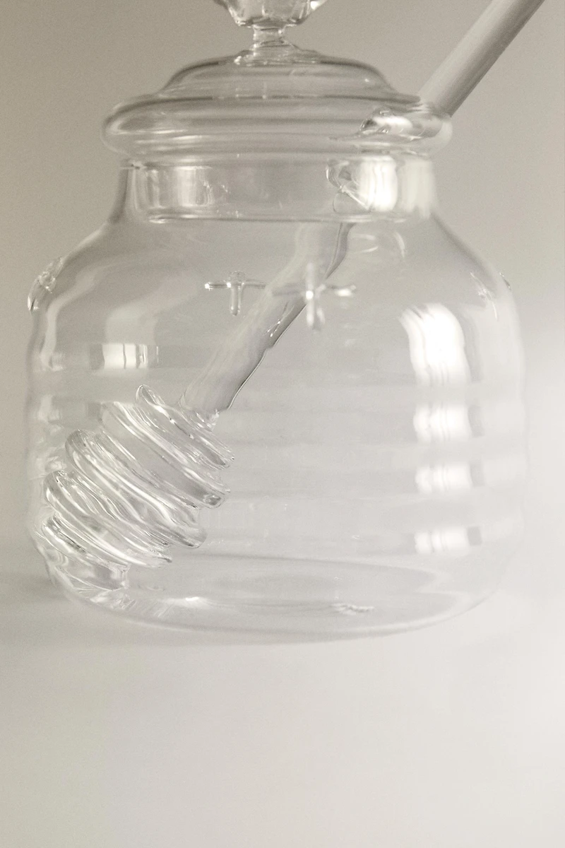 BUMBLEBEE BOROSILICATE GLASS HONEY JAR