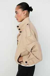 Veste bomber fluide 100 % lin