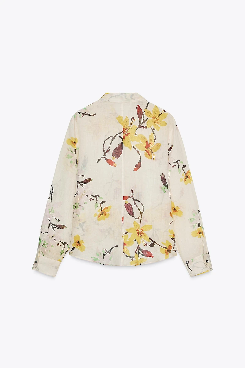 ZW COLLECTION RAMIE FLORAL SHIRT
