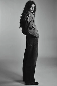 TRF METALLIC STUD JEANS