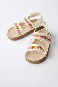 EMBROIDERED SANDALS
