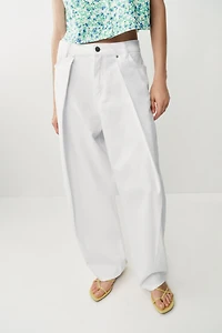 Z1975 MID-RISE BARREL WIDE LEG JEANS