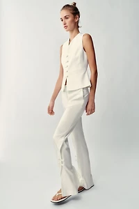 PANTS WITH SLIT HEMS