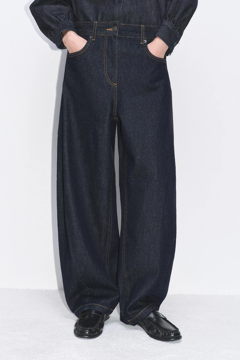 JEAN ZW COLLECTION BALLOON LONGUEUR CHEVILLE TAILLE NORMALE