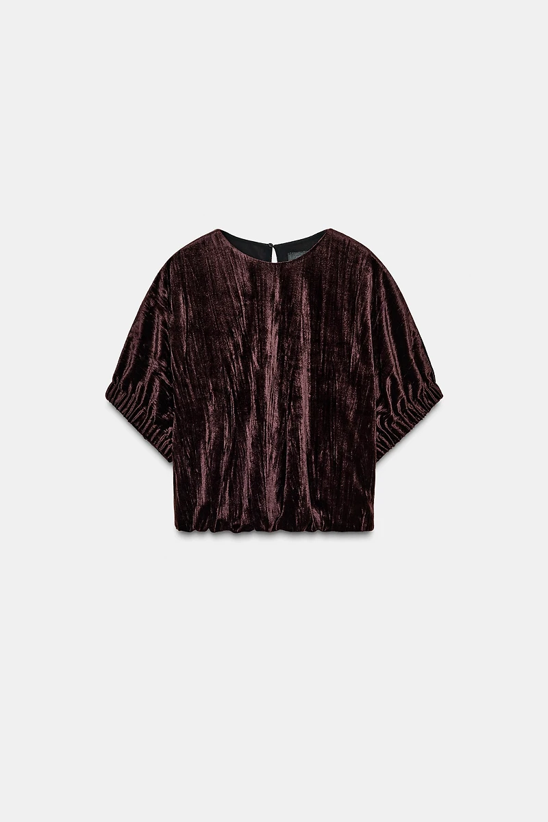 VELVET BALLOON TOP