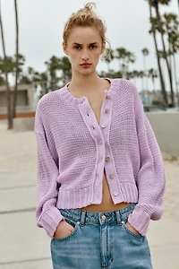 GILET EN GROSSE MAILLE