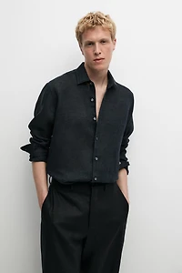 Chemise regular fit 100 % lin