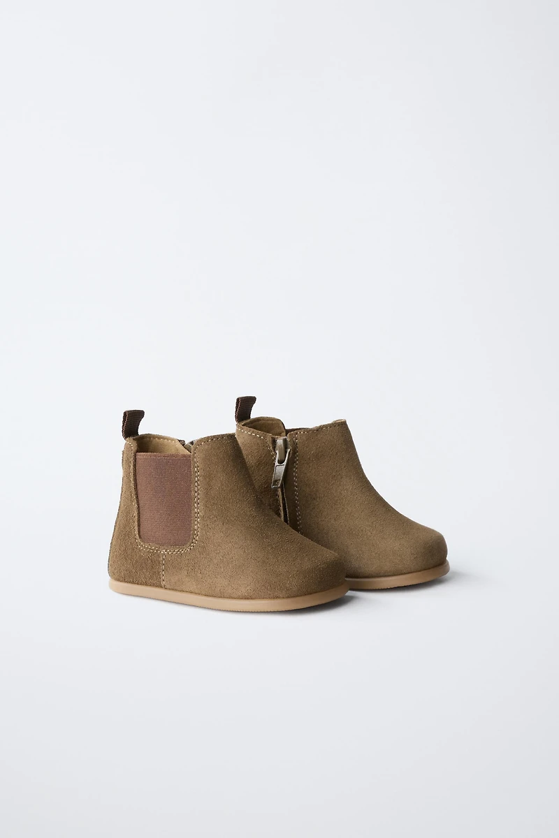 BOTTES EN CROÛTE DE CUIR BAREFOOT