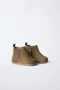BOTTES EN CROÛTE DE CUIR BAREFOOT